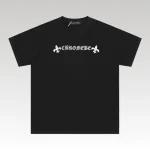 T-shirt Chrome Hearts Horseshoe Black Logo CH014 - Drip Slum