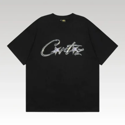 T-shirt Corteiz Chrome Allstarz Black - Drip Slum