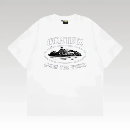 T-shirt Corteiz Rules The World White - Drip Slum