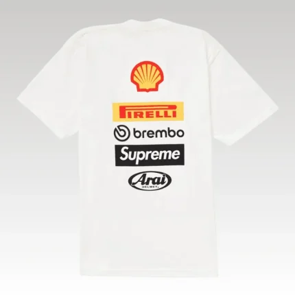 T-shirt Ducati Supreme Ducati Logo White SP074 - Drip Slum
