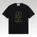 T-shirt Gucci Bunny Black GC074 - Drip Slum