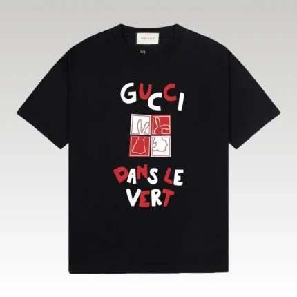 T-shirt Gucci Dans Le Vert Black GC072 - Drip Slum