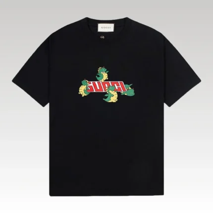T-shirt Gucci Dino Black GC068 - Drip Slum