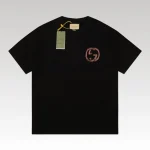 T-shirt Gucci Distressed Logo Black GC046 - Drip Slum
