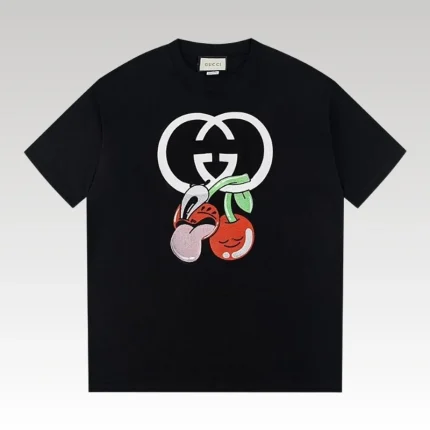 T-shirt Gucci GG Cherry Black GC031 - Drip Slum