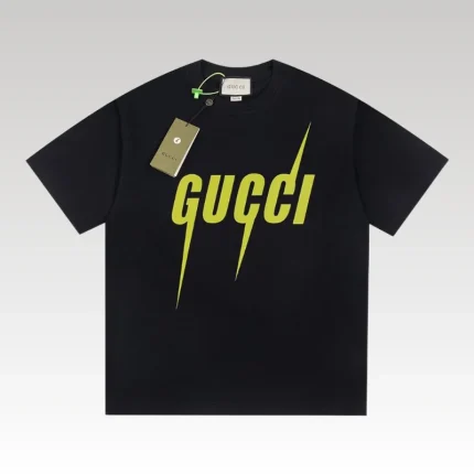 T-shirt Gucci Neon Logo Black GC037 - Drip Slum