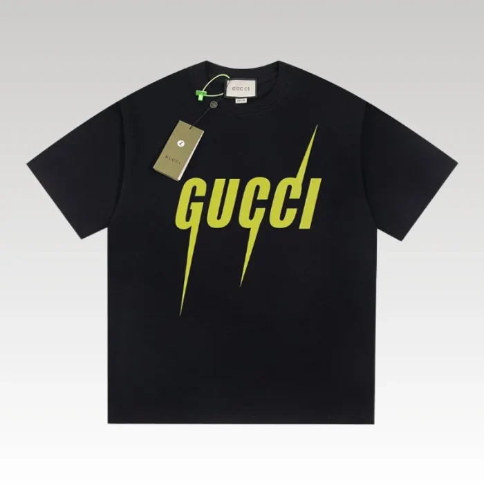 T-shirt Gucci Neon Logo Black GC037 - Drip Slum