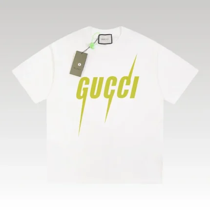 T-shirt Gucci Neon Logo White GC038 - Drip Slum
