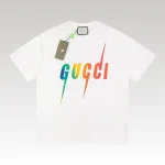 T-shirt Gucci Rainbow Logo White GC036 - Drip Slum