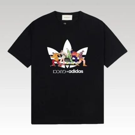 T-shirt Gucci x Adidas Graphic Black GC048 - Drip Slum