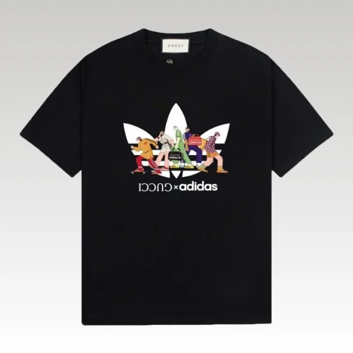 T-shirt Gucci x Adidas Graphic Black GC048 - Drip Slum