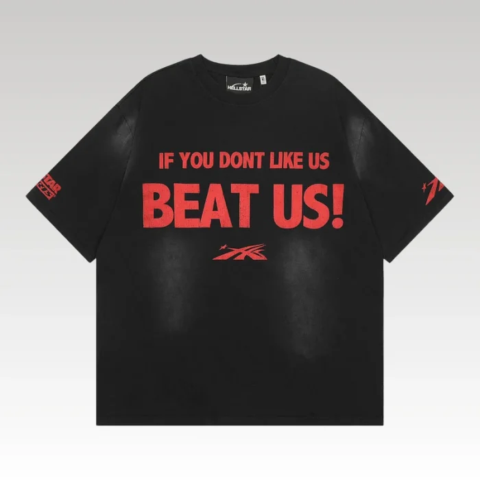 T-shirt Hellstar Hellstar Beat Us! Black - Drip Slum