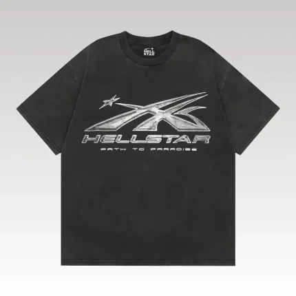 T-shirt Hellstar Washed Logo - Drip Slum