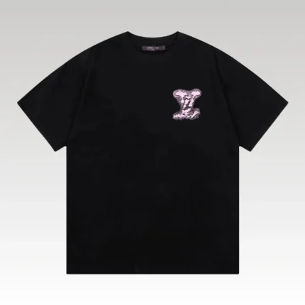 T-shirt Louis Vuitton Black Pink LV - Drip Slum