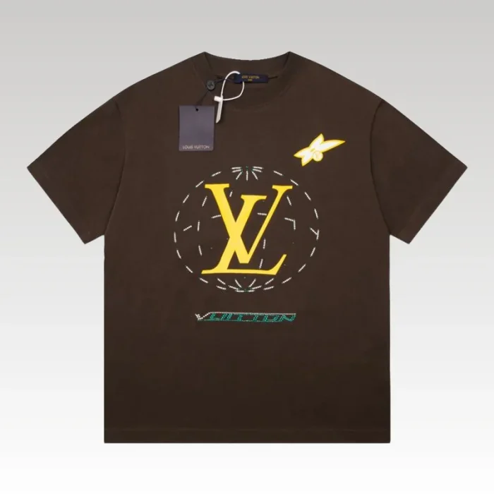 T-shirt Louis Vuitton Brown LV204 - Drip Slum