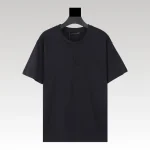 T-shirt Louis Vuitton LV Black Embroidered Logo - Drip Slum