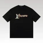 T-shirt Louis Vuitton LV Black LVovers Design - Drip Slum
