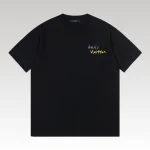 T-shirt Louis Vuitton LV Black Yellow Monogram - Drip Slum