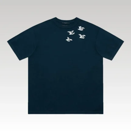 T-shirt Louis Vuitton LV Blue Jazz Design - Drip Slum
