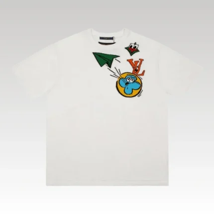 T-shirt Louis Vuitton LV Cartoon Plane - Drip Slum
