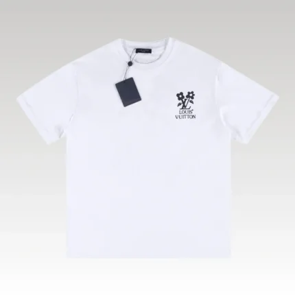 T-shirt Louis Vuitton LV Floral White Print - Drip Slum