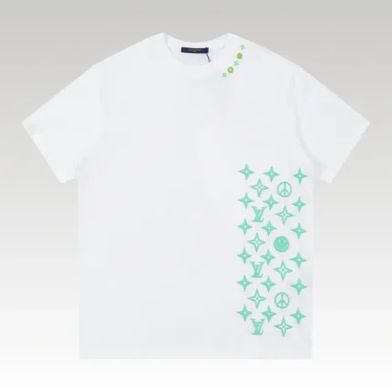 T-Shirt Louis Vuitton LV Monogram Print White - Drip Slum