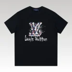 T-Shirt Louis Vuitton LV Paint-Splatter Black - Drip Slum