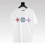 T-shirt Louis Vuitton LV White Colorful Symbols - Drip Slum