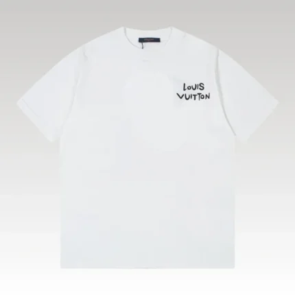 T-shirt Louis Vuitton LV White Instrument Graphic - Drip Slum