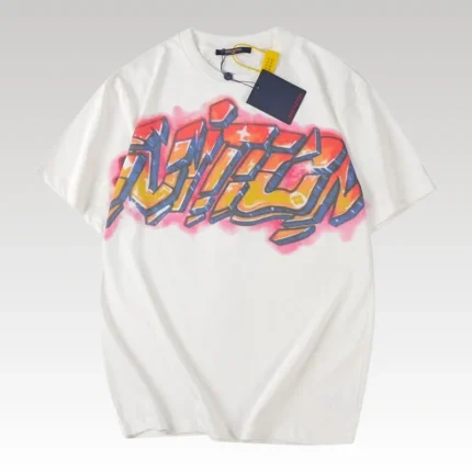 T-shirt Louis Vuitton White LV186 - Drip Slum