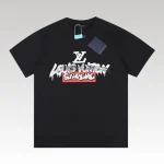 T-shirt Louis Vuitton x Supreme Graffiti Black SP027 - Drip Slum