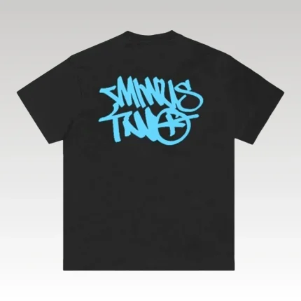 T-Shirt Minus Two Black/Blue - Drip Slum