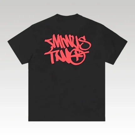 T-Shirt Minus Two Black/Red - Drip Slum