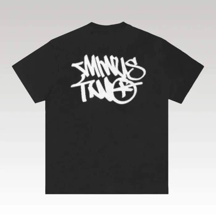 T-Shirt Minus Two Black/White - Drip Slum