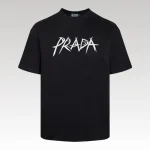 T-shirt Prada Milano Black Graphic Logo PD033 - Drip Slum