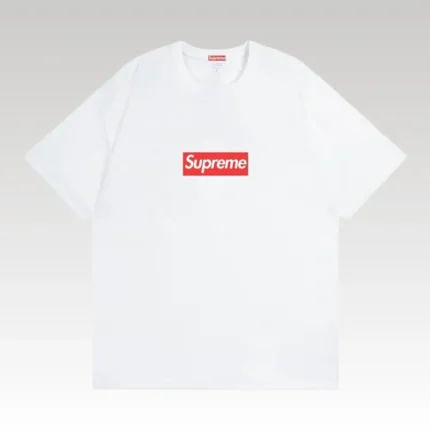 T-shirt Supreme Box Logo White Script SP016 - Drip Slum