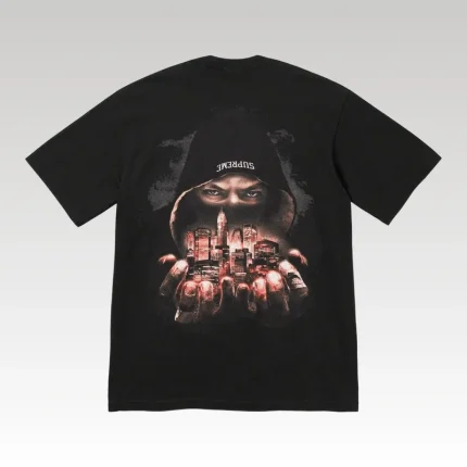 T-shirt Supreme Fighter Black - Drip Slum