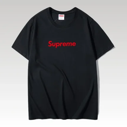 T-shirt Supreme Red Logo Black SP014 - Drip Slum