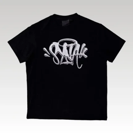 T-shirt Synaworld 'Syna Logo' Tee Black/Silver - Drip Slum