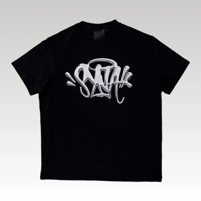 T-shirt Synaworld 'Syna Logo' Tee Black/Silver - Drip Slum