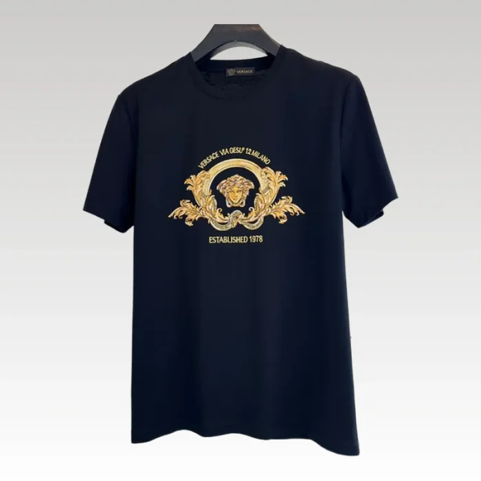 T-shirt Versace Coupe Blason With Embroidery VSC020 - Drip Slum