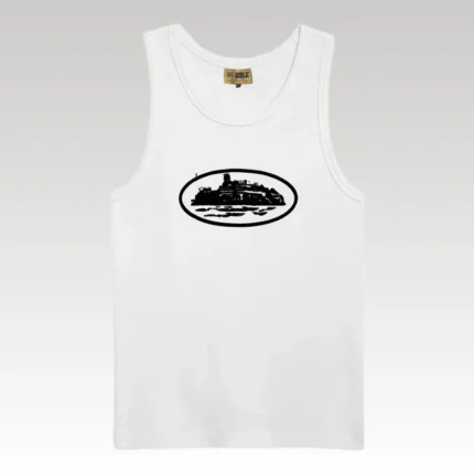 Tank Top Corteiz Alcatraz White - Drip Slum