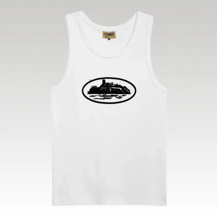 Tank Top Corteiz Alcatraz White - Drip Slum
