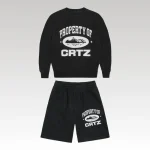 Tracksuit Corteiz CRTZ Property Logo Black CZ003 - Drip Slum