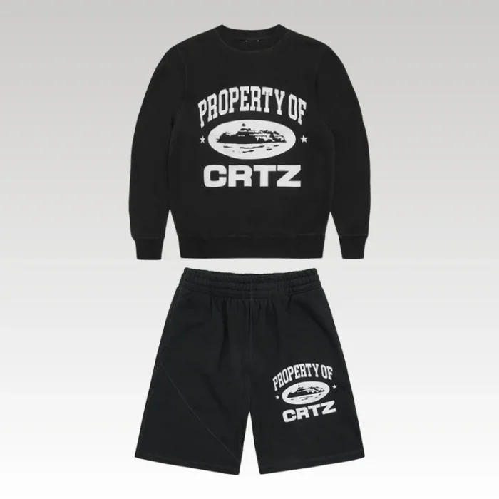 Tracksuit Corteiz CRTZ Property Logo Black CZ003 - Drip Slum