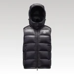 Vest Puffer Moncler with Hood Black MCL021 - Drip Slum