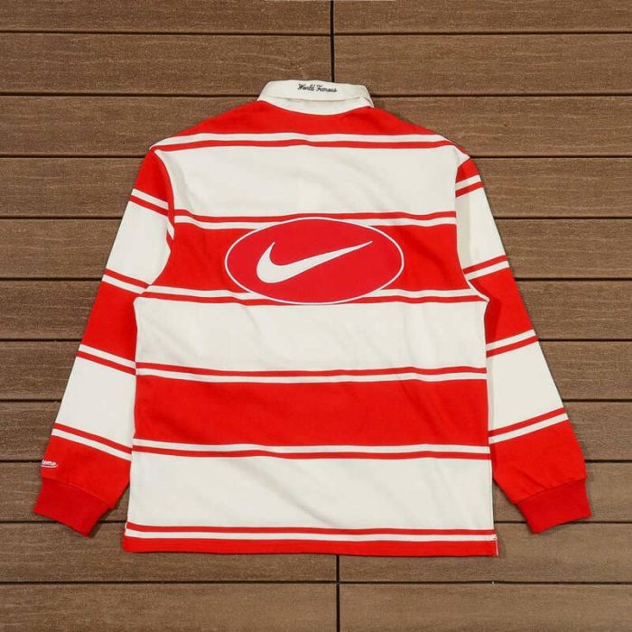 T-shirt Supreme x Nike Strip Rugby NK084 - Image 4