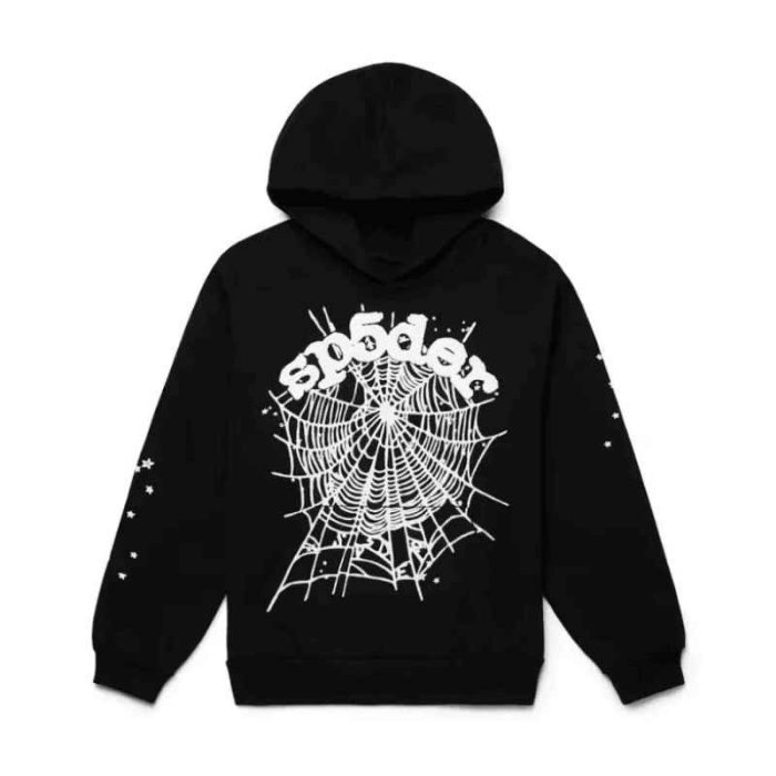 Hoodie Sp5der OG Web Black SP5006 - Image 1